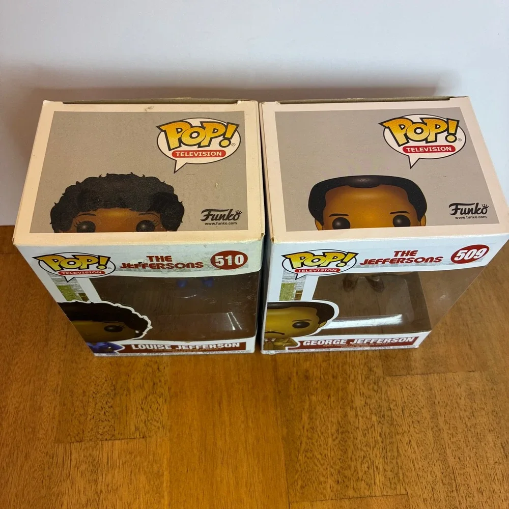 Funko Pop! The Jeffersons George & Louise Jefferson Vinyl Figures 509 & 510 TV